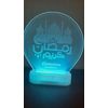 3D Acrylic Eid Ramadan Mubarak LED Night Light Islamic Muslim Table Lamp Decor