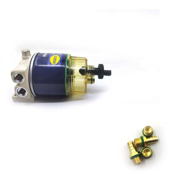 R12T Fuel Filter Separator Complete Kit fits Gas and Diesel Engine Replacement