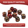Asheyya 20 Pieces D6 Dice, 16mm Two Color Pattern Dice Set for Playing Board Games Math Learning