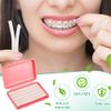 40 Pack Clear Braces Wax for Teeth Dental Wax for Braces Wearer Tooth Wax for Braces and Oral Appliances with Colorful Storage Case and Fruit Smell, Relieves Irritation and Pain