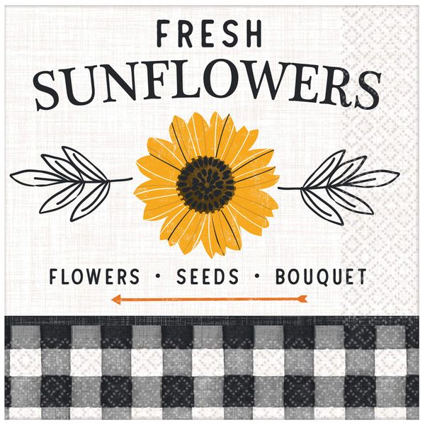 amscan Harvest Market Beverage Napkins