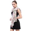 Lina & Lily Women's Scarf with Floral Pattern, C-white