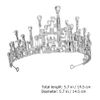 Lurrose Icicles Crown Princess Tiaras Rhinestone Crystal Bride Wedding Hair Head Band Icicle Ballerinas Nutcracker Show Jewelry Headdress Headband for Women Silver