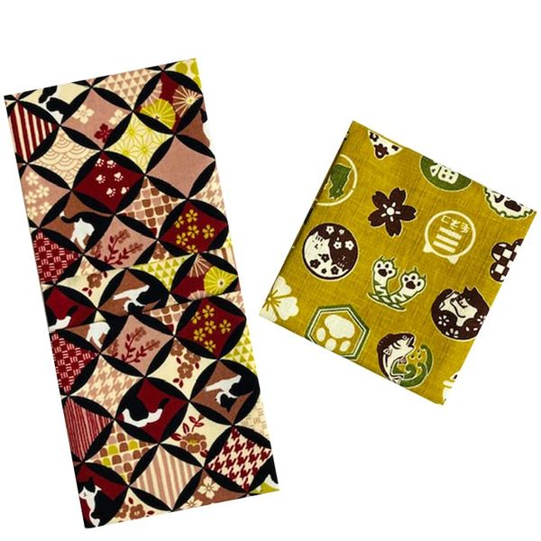 Sanitary Pouch, Set of 2 (Hachiware Roman & Fukufuku Cat Patterns) Menstrual Pouch, Sanitary Product, Pouch, Cute, Stylish, Hygiene Goods, Small Items, Mini Pouch, Cigarette Case, multicolor