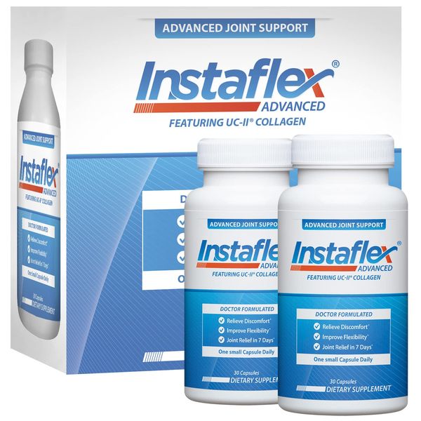 Instaflex Advanced Joint Support Nutritional Supplement Capsule with Doctor Formulated Joint Relief Supplement, Featuring UC-II Collagen & 5 Other Joint Discomfort Fighting Ingredients, 60 Ct