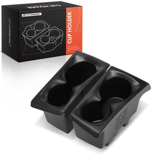 A-Premium Car Door Cup Holder Compatible with Ram 1500 2019-2024, Door Panel Left and Right Side, Black, Replace# 5YK46TX7AC, 5YK47TX7AC