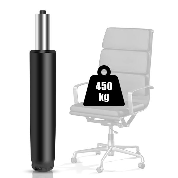 Omyoffice OA Chair Gas Cylinder, Cylinder, Office Chair Lift Column 1000lbs(450KG), Gaming Chair Gas Cylinder Replacement, Adjustable Height Chair Gas Cylinder for Various Swivel Chairs (Black)