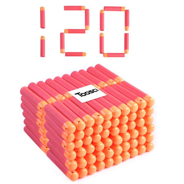 Mega Dart Refill Pack 120 Pcs 9.5cm Red Premium Refill Bullets for N-Strike Mega Series Blasters