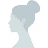 Gemondo Jade Earring, Sterling Silver Simple Jade Bezel Round Stud Earrings