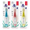 RADIUS Totz Toothbrush Extra Soft Brush BPA Free & ADA Accepted Designed for Delicate Teeth & Gums for Children 18 Months & Up - Blue Coral Yellow - Pack of 3