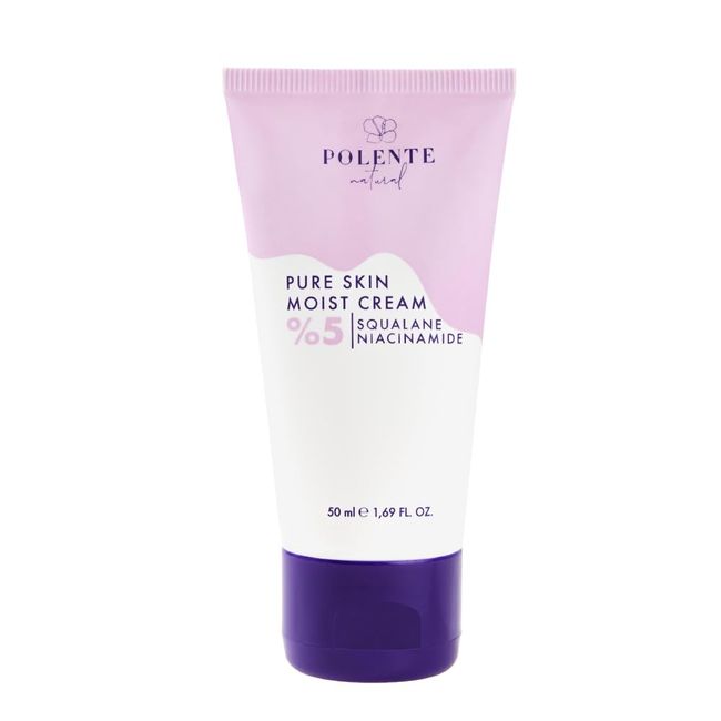 Polente Natural - PURE SKIN MOIST CREAM -%5 Niacinamide İçeren Nemlendirici Krem (50 ml)