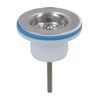 1-1/4in. Kitchen Sink Strainer Waste Complete with Plug + Chain + Fixing Bolt