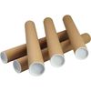 Globe Packaging 25 x A2 QUALITY POSTAL TUBES POSTER 460mm x 50mm ROLLS + END CAPS