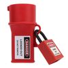 Socket Lock Padlock Set, Pin and Sleeve Socket Lockout Device, Waterproof Lockout Lock and Safety Padlock Set, with Keys 2in Diameter