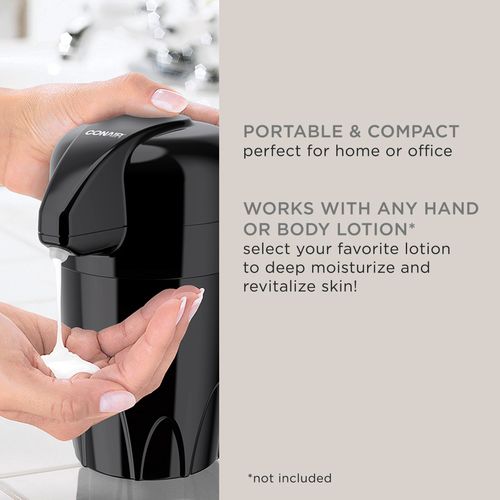True Glow by Conair Lotion Warmer - Heated Lotion Dispenser for Body and Hand Lotion - Black