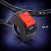 Red Universal Handlebar Switch Dc 12V Waterproof Toggle For Motorcycles Bicycles