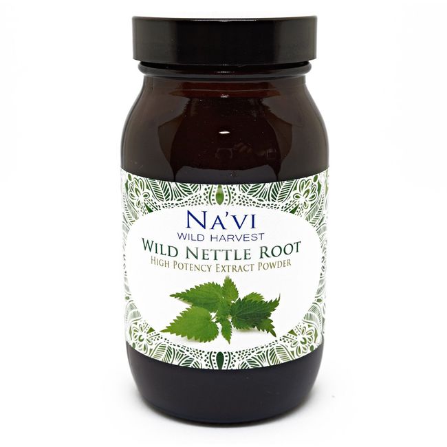 Na'vi Organics Wild Nettle Root Extract Powder - Wild harvested, Full Spectrum Powder, 90 g