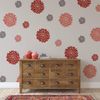 Stencil Revolution Dahlia Floral Pattern Wall Stencil - Large Format 36"x24" - DIY Wallpaper Alternative