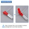 sourcing map 100pcs Peg Hook Locks, 6mm Pegboard Display Hook Stop Locks to Secure Cargo(Red)