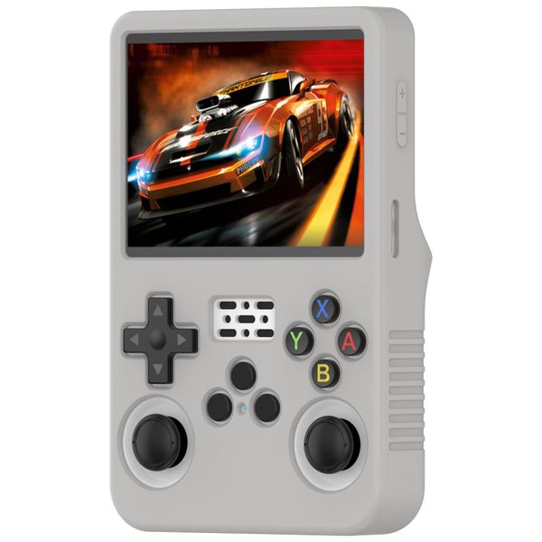 FTRONGRT Case Compatible with R36S Handheld Game Console, Soft Silicone, Scratch-Resistant, Non-Slip Game Console Case. Grey