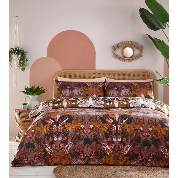 furn. Kaihalu Duvet Cover Set - Single - Cocoaberry