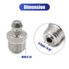 sourcing map 6pcs M10 x 1 Thread Stainless Steel Straight Grease Nipple Fitting