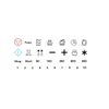 Microwave Switch Sticker Symbol Marking for Your Microwave (R White 99/2) (Medium)