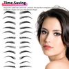 24PCS Eyebrow Stencils Shaper Grooming Kit Shaping Template Makeup Tool Reusable