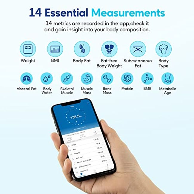 Arboleaf Smart Scale for Body Weight, Bathroom Scale, Digital Scale Body  Weight and Fat, Bluetooth, Smartphone APP, 400 Lbs