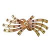 Crystal Barrette 12-86750-3black on silver tone