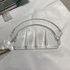 MINT CRAFT BRASS PLATED RECESSED SOAP HOLDER AND GRAB BAR