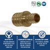25 Pcs. XFITTING 3/4" x 1/2" Pex Coupling, Pex Reducing Coupling 26-4-7=25