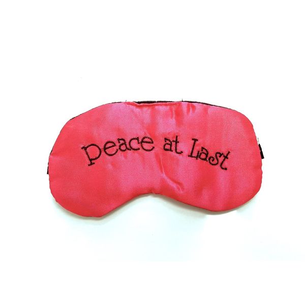 5starwarehouse® Novelty Travel Sleeping Sleep Eye Mask Black Shade Blindfold Funny Gift (Peace At Last)