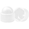 90 PCS M4 - M10 Plastic Round Head Hex Bolt Covers,Dome Nut Protection Caps (White)