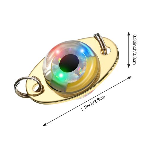 Skylety 10 Pieces LED Fishing Lures Lighted Fishing Spoons Underwater Flasher Bass Halibut Flasher Saltwater Trolling Deep Drop LED Lighted Bait Flasher