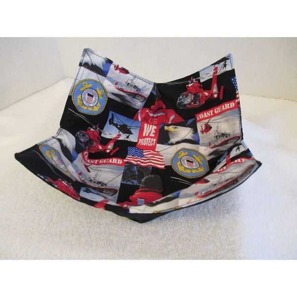 US Coast Guard Soup Bowl Cozy Reversible Microwavable