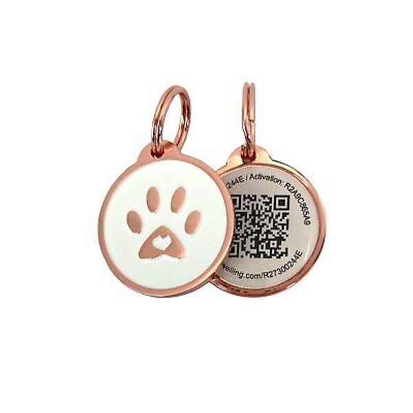 Premium Pet ID Tag for Dogs and Cats Easy Scan QR Code Instant Online Pet Pro...