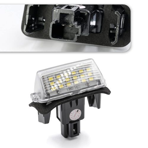 2Pcs LED License Plate Lights Number Lamp for Toyota Camry 2012-2017,Prius C (NHP10)2012-2021 Powered by High Power SMD Xenon White LED Error Free
