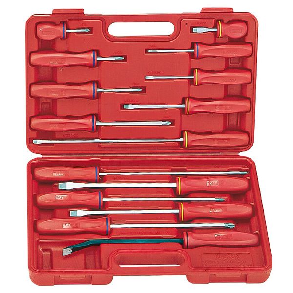 Genius Tools 15 Piece Combination Screwdriver & Pry Bar Set - TL-515X