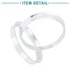 ACROPIX Wheel Hub Center Ring 72.6-66.6mm Silver Tone 4pcs