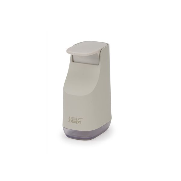 Joseph Joseph Slim Soap Dispenser, Compact and Stylish Design, 12.3oz Capacity, Ecru