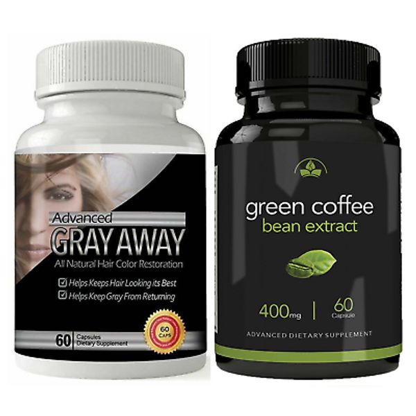 Gray Away Hair Color Restoration & Green Coffee Bean Extract Weight Loss Pills