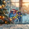 Acrylic Hippo Ornament - Christmas Decor for Tree, Lovers Gift