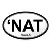 CafePress NAT Sticker White Oval Car Bumper Sticker