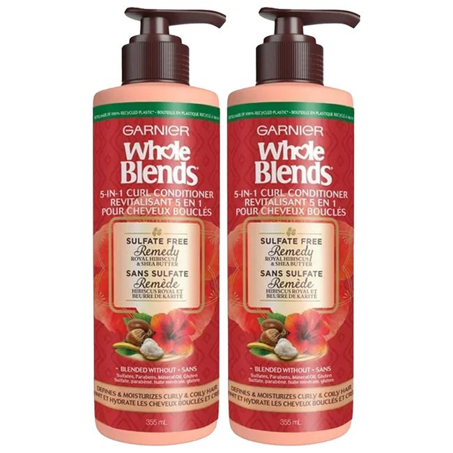 2-Garnier Whole Blends 5 in 1 Curl Conditioner with Royal Hibiscus Shea Butter