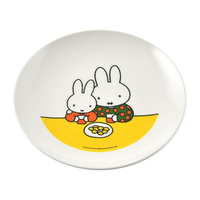 Kanto Plastic Industries RMLC701 Children's Tableware "Miffy" Round Plate CM-6C Melamine