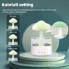 Rain Cloud Humidifier - Snuggling Cloud Rain Humidifier Raincloud Diffuser, Cute Raining Night Light Cloud Diffuser Aromatherapy Essential Oil Diffuser Micro Desk Fountain Water Drop Sound (White)