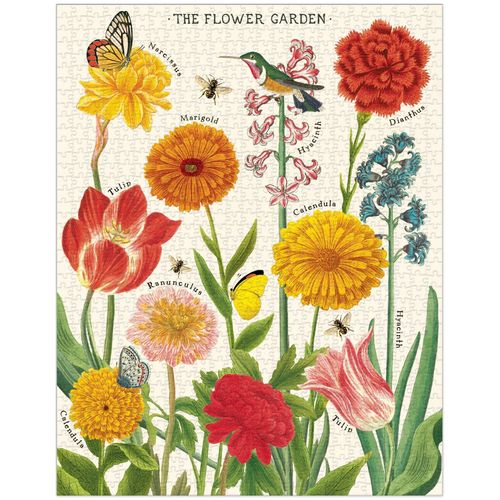 Cavallini 1000 Piece Puzzle, Flower Garden (PZL/FLRGRD)