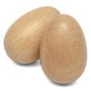 World Rhythm Wooden Natural Egg Shakers – Pair