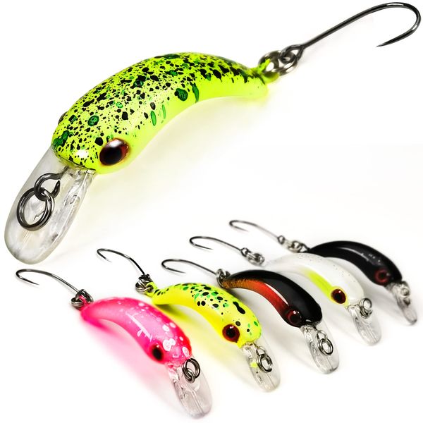 Fishing Lure Set, Vmsixvm, Fishing Tackle Set, Management Fishing Sites, Streams, Lures, Includes Trout Spoon, Lure, Crankbait, Sinking Minnow, Swivel, Snap, Spinner Lure, Rainbow Trout, Barbless